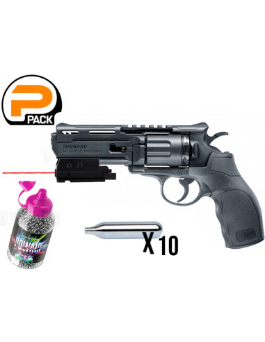 Pack Laser Revolver UX Tornado 4.5mm Umarex 58199p2 powergun airsoft