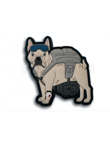 Patch The Paratrooper French Bulldog Airsoftology