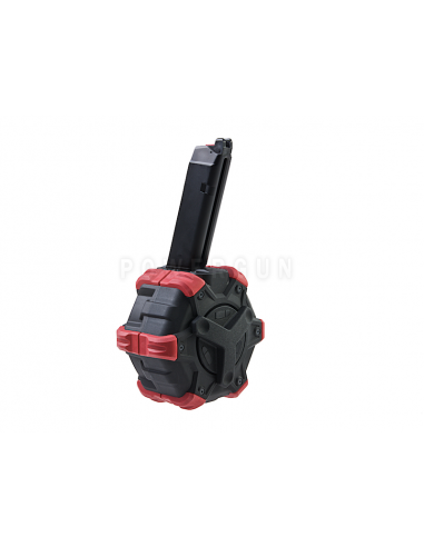 Chargeur Drum 350 Billes pour AAP01 et Type Glock Gaz Double Bell