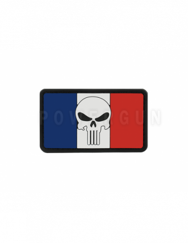 Patch skull drapeau francais